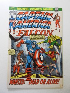 Captain America #154 (1972) FN Condition! stain front/back cover