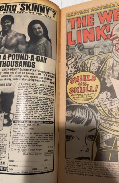 Captain America #103 (1968)vs the res skull