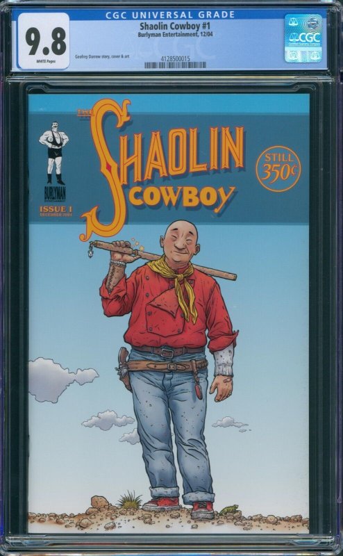 Shaolin Cowboy #1 CGC 9.8 1st Print Burlyman Entertainment 2004 Geofrey Darrow