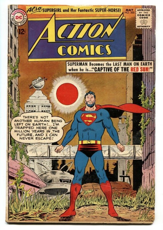 ACTION COMICS #300 comic book 1963-SUPERMAN-Classic Issue! VG