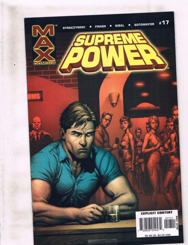 Lot Of 9 Supreme Power Marvel MAX Comic Books # 8 9 11 12 13 16 17 18 N-Hawk RC6