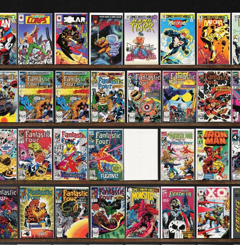 Huge Lot 140+ Comics with Fantastic Four, Magnus Robot Fighter & More!