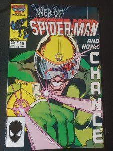 Web of Spider-Man #15 VF/NM 1st Appearance of Chance Marvel Comics C118A