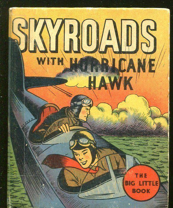 SKYROADS-BIG LITTLE BOOK-#1127-1936-WITH HURRICANE HAWK-DICK CALKINS-vg