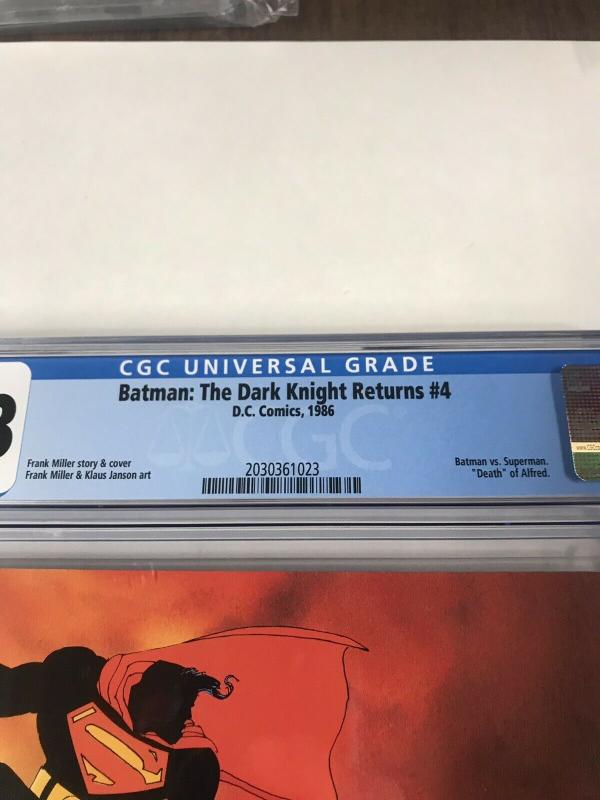 Batman The Dark Knight Returns 4 Cgc 9.8 White Pages 1st Print  2030336023