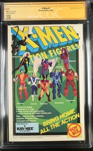 X-Men #1 1991 Marvel Comics CGC 9.8 SS Signed Jim Lee Storm cover White Page 005