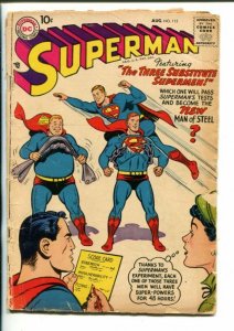 SUPERMAN -#115-1958-DC-SUBSTITUTE SUPERMEN-LOIS LANE-good minus