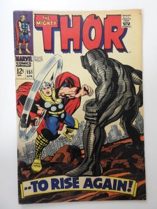 Thor #151  (1968) GD/VG Condition! Moisture damage, rusty bottom staple