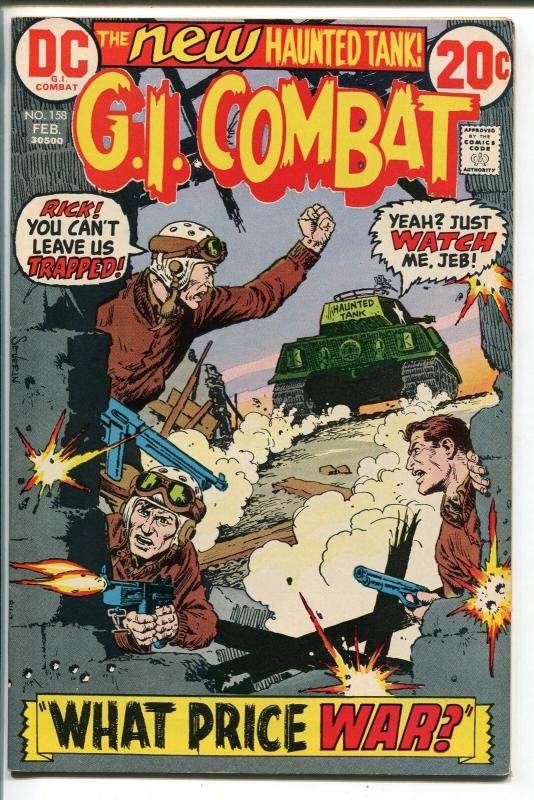 G.I. COMBAT #158 1973-DC-THE HAUNTED TANK-JOHN SEVERIN-nm-