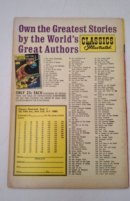 Classics Illustrated #15 Uncle Tom's Cabin HRN 166 VG/FN 5.0