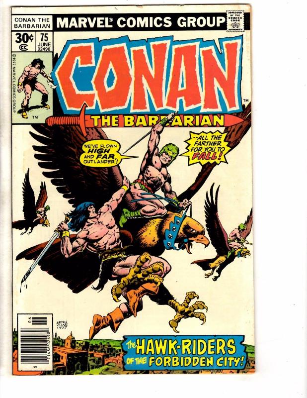 Lot Of 2 Conan The Barbarian Marvel Comic Books # 74 75 King Kull Red Sonja YY1