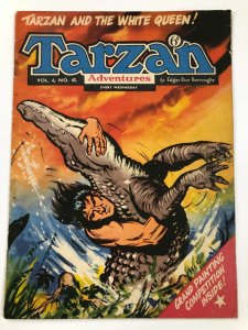 TARZAN ADVENTURES V 6#45 (1956)black & white daily strip reprints VG