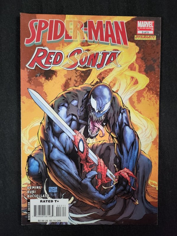Spider-Man / Red Sonja 5PC #1-5 - Michael Turner Covers/ Complete (8.0/8.5) 2007