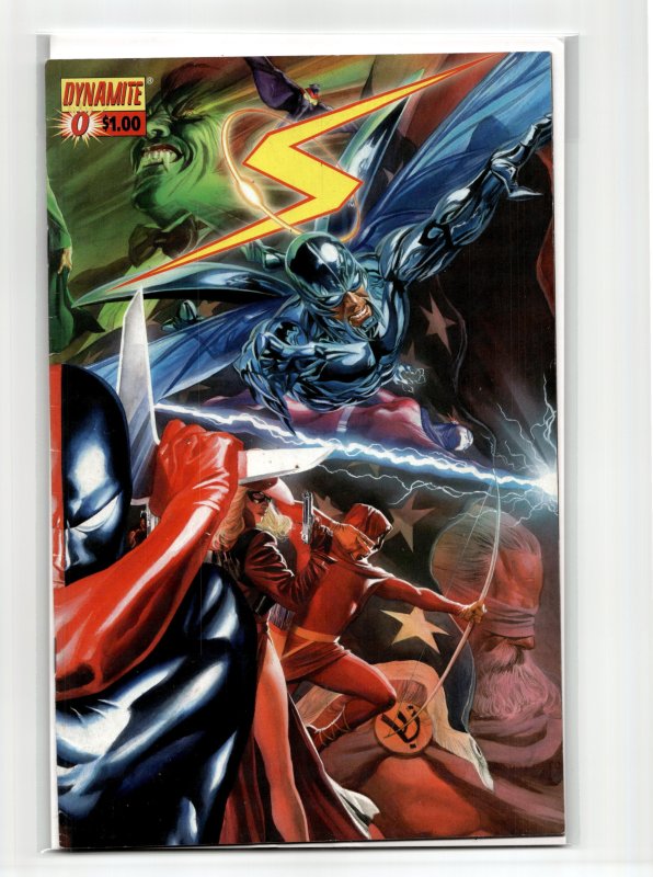 Project Superpowers #0 Alex Ross Connecting Cover - Right Side (2008) The Flame