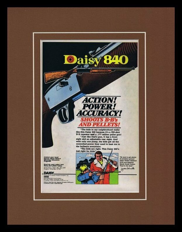 1979 Daisy 840 BB Framed 11x14 ORIGINAL Vintage Advertisement 