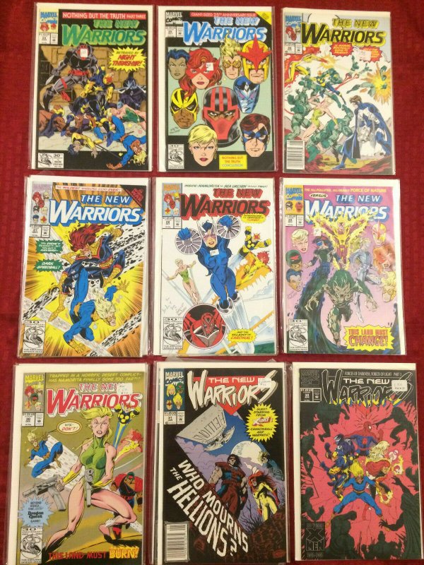 The New Warriors HUGE LOT 65 Comics All Bagged and Boarded Marvel