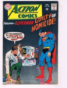 4 Action Comics DC Books Superman # 312 339 346 358 VG-FN Supergirl Braniac J77