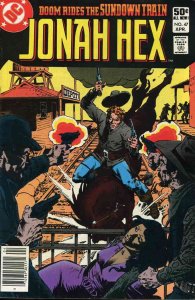 Jonah Hex #47 (Newsstand) VG ; DC | low grade comic April 1981 Sunset Train