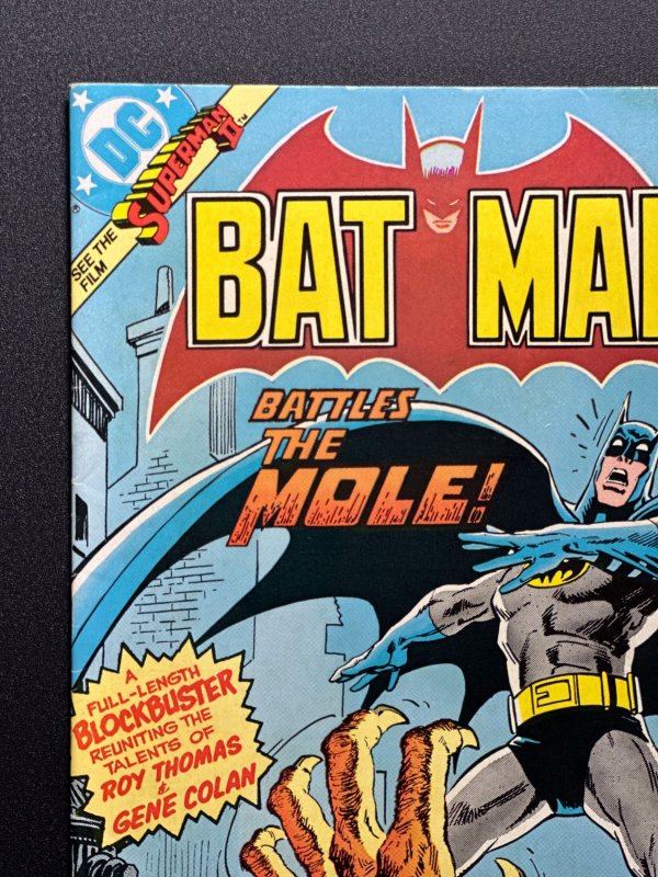 Batman #340 (1981) Newsstand - Battles the Mole - VF/NM!