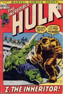 Incredible Hulk, The #149 VG; Marvel | low grade comic - save on shipping - deta