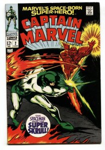 CAPTAIN MARVEL #2 1968-SUPER SKRULL- MARVEL COMICS VF