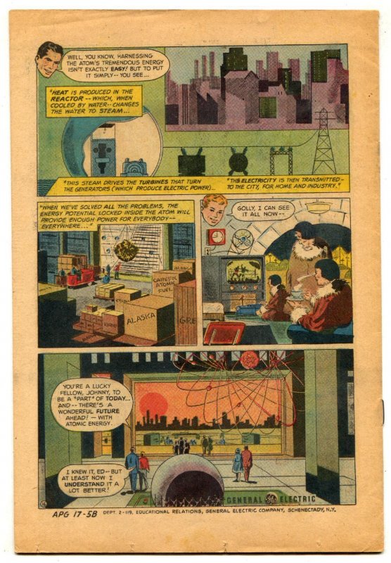 Inside The Atom 1955- Adventures in Science comics GE