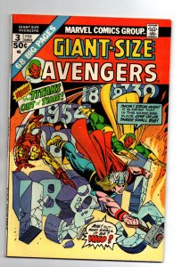 Giant-Size Avengers #3 - Captain America - Thor - Iron Man - 1975 - VF