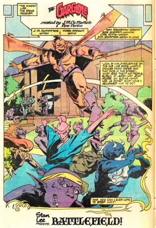 THE GARGOYLE #1 - 4 (1985) 7.0 FN/VF JM DeMatteis Mark Badger. Full mini-series!