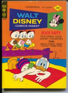 Walt Disney Comic Digest #48 1974-Beach Party-Donald Duck-FN-