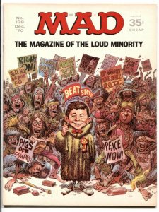 Mad Magazine #139 1970- Hippie Beat State cover F/VF