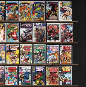 Huge Lot 140+ Comics with Iron Man, Uncanny X-Force, Captain America & More!