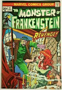FRANKENSTEIN MONSTER#3 FN/VF 1973 MARVEL BRONZE AGE COMICS