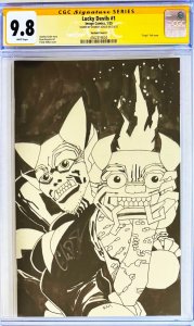 LUCKY DEVILS 1 CGC 9.8?SIGNED C. SOULE - MILLER INCENTIVE VIRGIN FOIL [1:50]