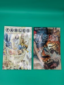 Fables Trade Paperback Lot Volumes 1 2 DC Comics Vertigo Graphic Novels