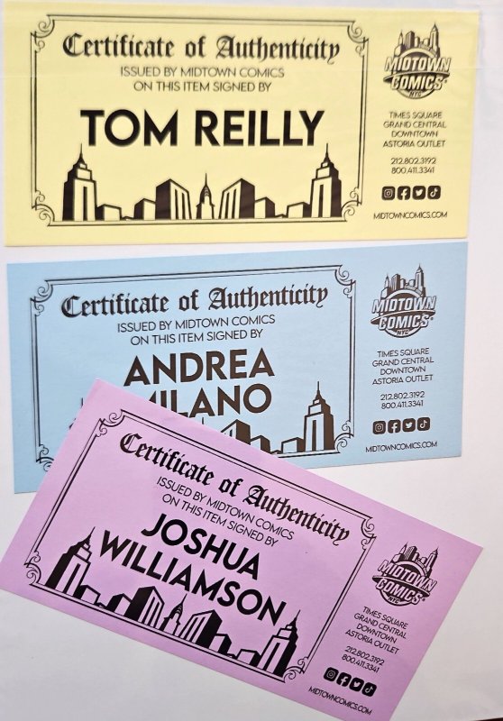 Gi Joe #11 Cvr A Signed Milano/Williamson/Reilly w/COA