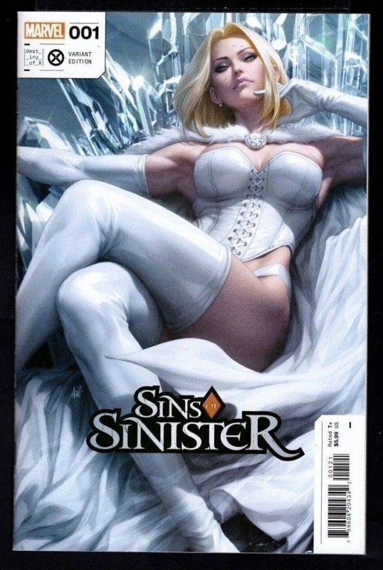 Sins of Sinister #1 (2023) White Queen Artgerm Lau Variant / 10-MC#53