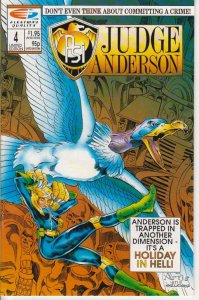 Psi-Judge Anderson #4 VF ; Fleetway Quality