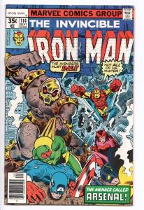 Iron Man #114 - 1st App of Arsenal (Marvel, 1978) VF