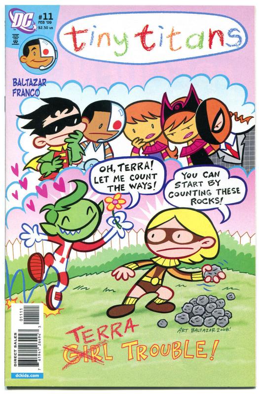 TINY TITANS #11, NM-, Robin, SuperGirl, Flash, WonderGirl, 2008,more DC in store