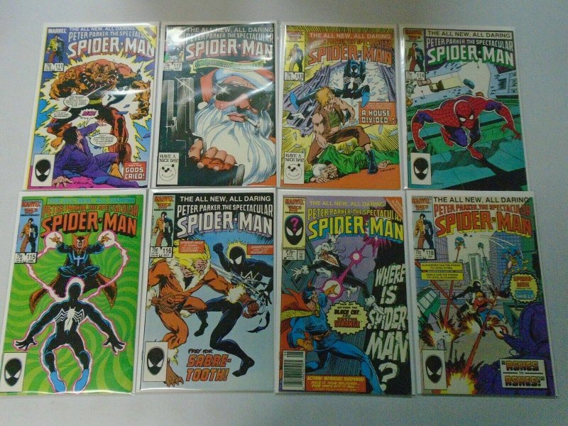 Spectacular Spider-Man lot 26 diff 75c covers #111-137 8.0 VF (1986-88)