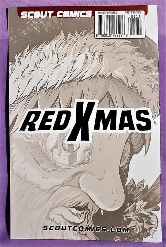 RED X-MAS #1 Clay Adams Fabio Ramacci Santa Claus Must Die Scout Comics