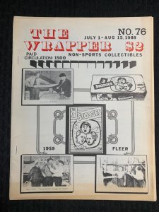 1988 THE WRAPPER Non-Sports Collectibles Fanzine #76 VG 4.0 Three 3 Stooges