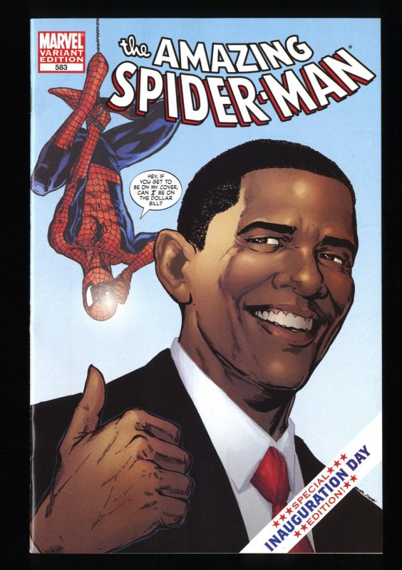 Amazing Spider-Man #583 NM+ 9.6 1st Print Obama Variant