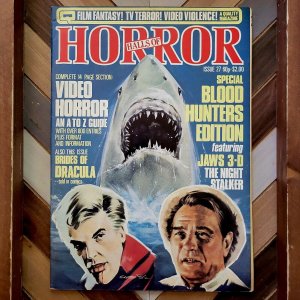 Hammer's HALLS of HORROR #27 FN/VF (UK 1983) JAWS / BLOOD HUNTERS EDITION