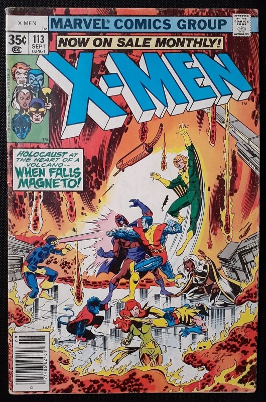 X-Men #113 G/VG KEY MAGNETO ASTEROID M! Wolverine Rouge Gambit Deadpool OmegaRed