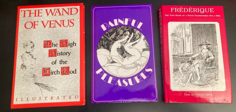 Lot of 3 Very HTF Hardcover Books on Vintage (1920s/30s) Punishment/Bondage/S&M