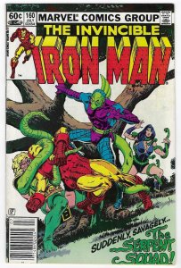 Iron Man #160 Newsstand Edition (1982)