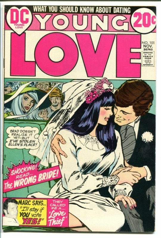 YOUNG LOVE #101-GREAT ISSUE-DC ROMANCE-BRIDE COVER FN