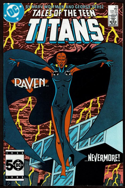 Tales of the Teen Titans #61 (Jan 1986, DC) 8.0 VF