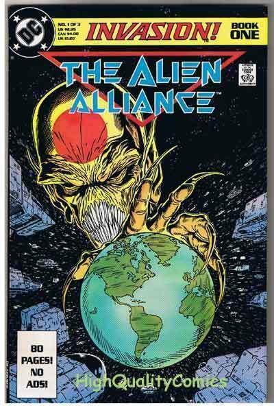 INVASION ; ALIEN ALLIANCE #1, VF/NM, Todd McFarlane, 1988